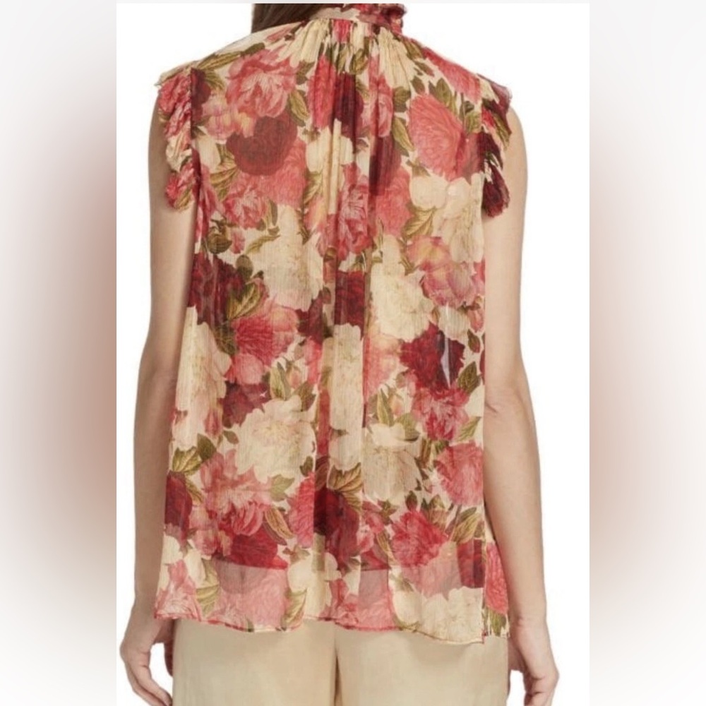 ZIMMERMANN wonderland floral silk top 2 (6-8) - Picture 3 of 8